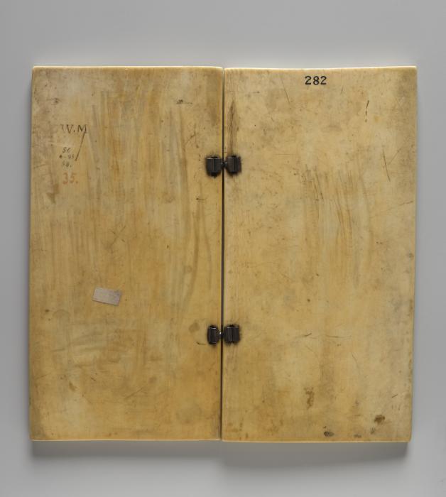 Diptych, 3 registers, 1 arch across (Back)