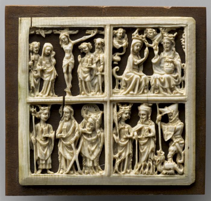 Openwork panel (plaquette ajourée), 2 registers (Front)