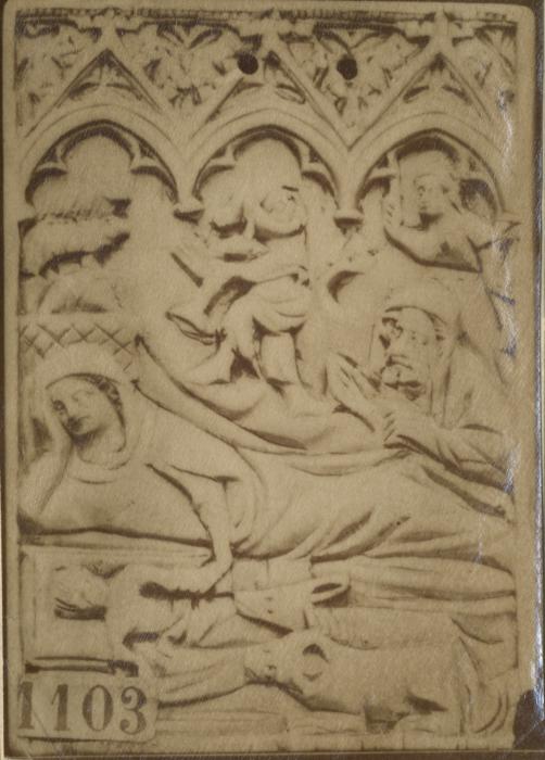 Writing tablet, 1 register, 3 arches across (frise d'arcatures; plaquette) (Front)