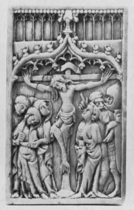 Writing tablet, 1 register, 1 ogee arch across (plaquette; tablette à écrire) (Front)