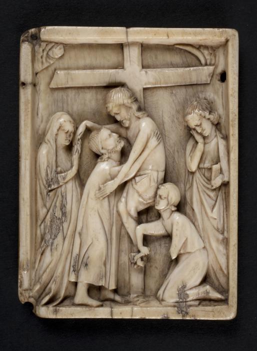 Wing, right (fragment of a diptych), 1 register (plaquette) (Front)