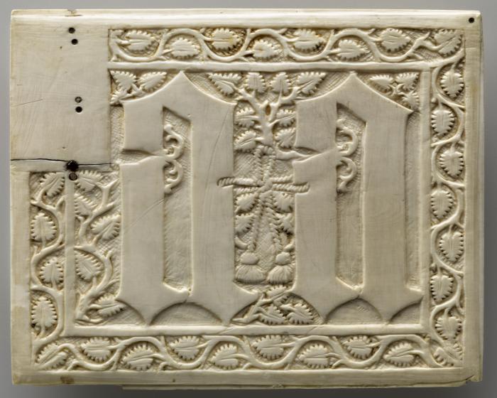 Panel (fragment of a casket), 1 register (coffret) (Front)