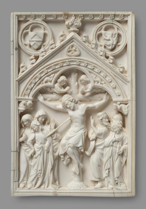 Wing, right (part of a diptych), 1 register, 1 arch across (plaquette) (Front)
