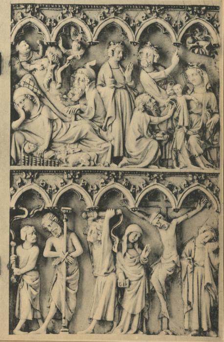 Diptych, 2 registers, 5 arches across (frise d'arcatures) (Wing, right)