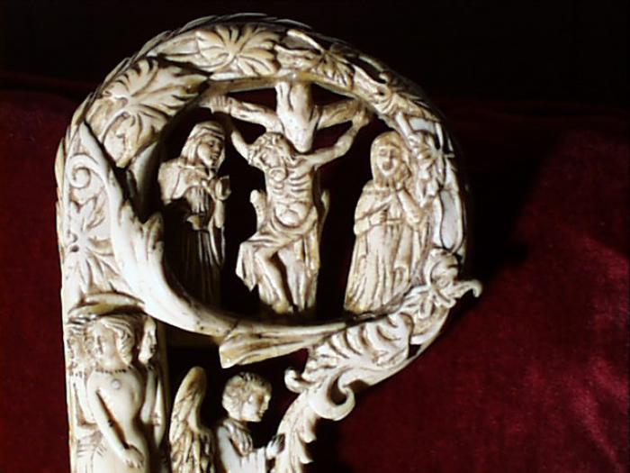 Head of crozier (crosse); known as the 'Crosse de Mgr Duperray' (Front)