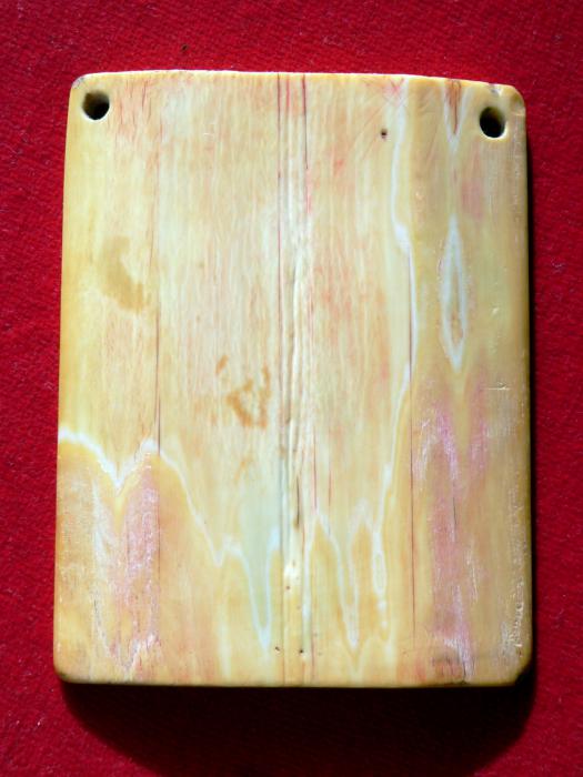 Panel, 1 register, 3 arches across (plaquette; frise d'arcatures) (Back)