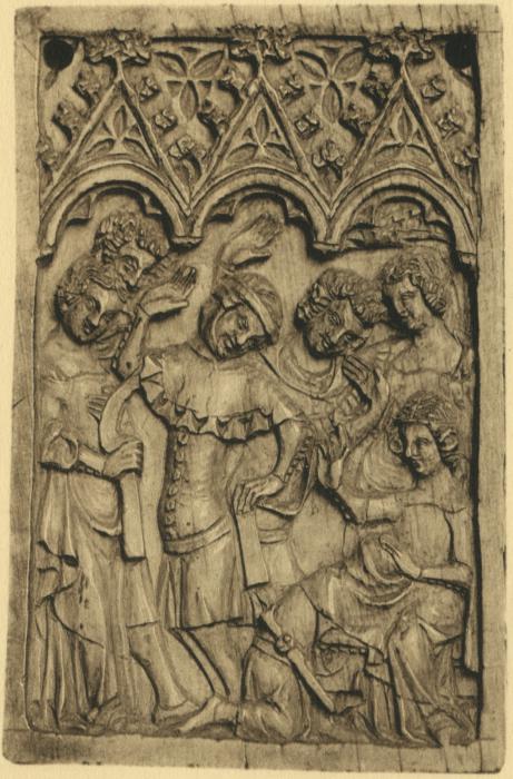 Writing tablet, 1 register, 3 arches across (frise d'arcatures; plaquette; tablette à écrire) (Front)