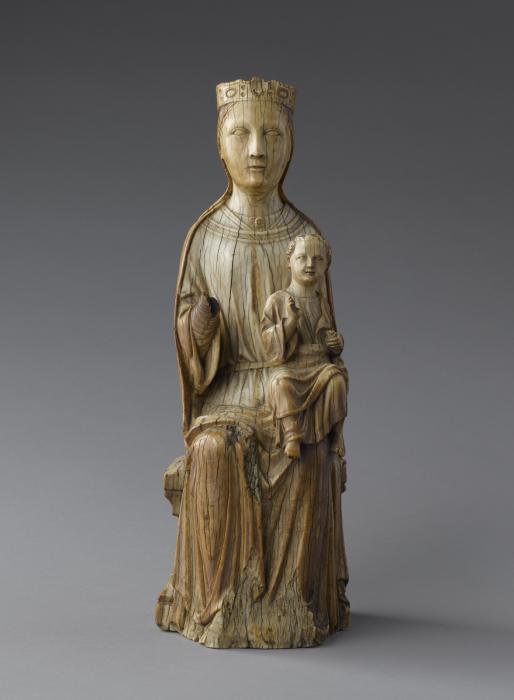 Statuette; Moussac Virgin and Child (Vierge à l'enfant de Moussac) (Front)