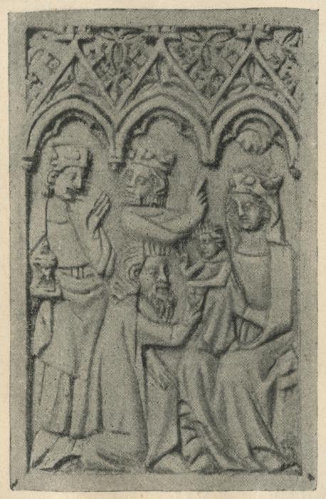 Panel (possibly a writing tablet), 1 register, 3 arches across (frise d'arcatures, plaquette; tablette à écrire) (Front)