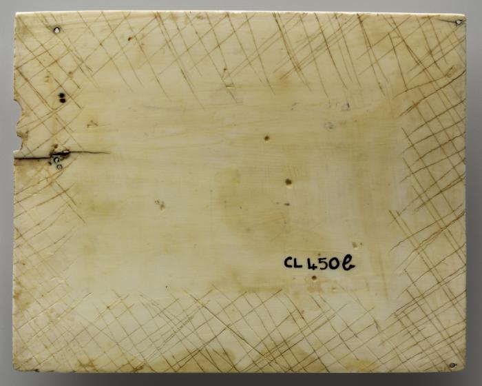 Panel (fragment of a casket), 1 register (coffret) (Back)
