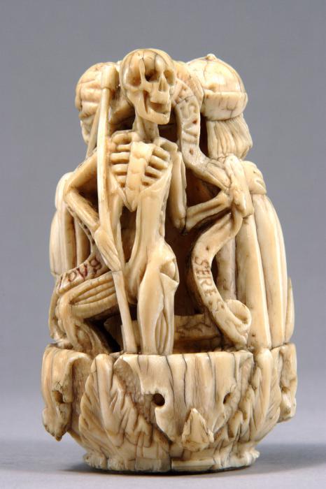 Rosary bead, 2 faces (chapelet)