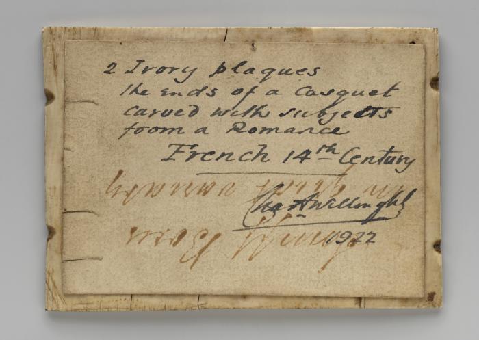 Panel (fragment of a casket; coffret) (Back)