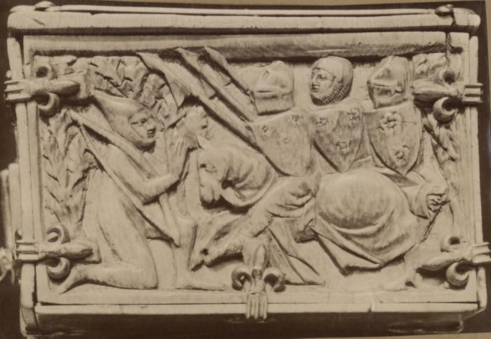 Casket (coffret; frise d'arcatures) (End, left)