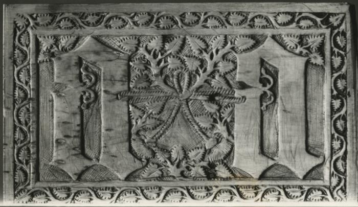 Panel, fragment of a casket (coffret), 1 register (Front)