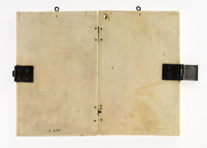 Diptych, 2 registers, 4 arches across (frise d'arcatures, colonnettes) (Back)