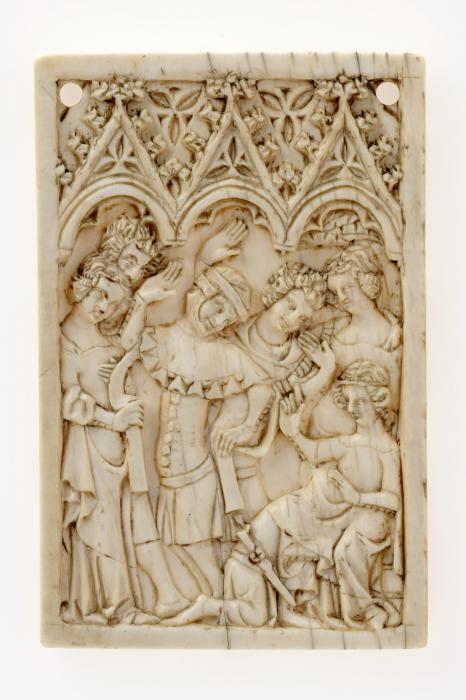 Writing tablet, 1 register, 3 arches across (frise d'arcatures; plaquette; tablette à écrire) (Front)