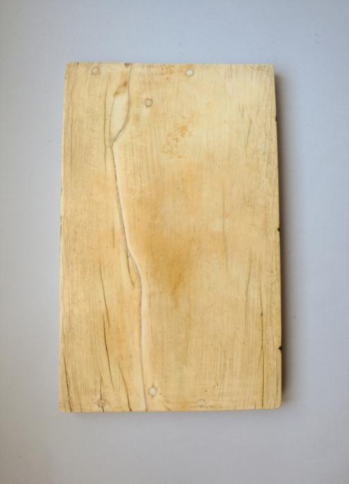 Diptych, 2 registers, 2 arches across (colonnettes; frise d'arcatures) (Back)