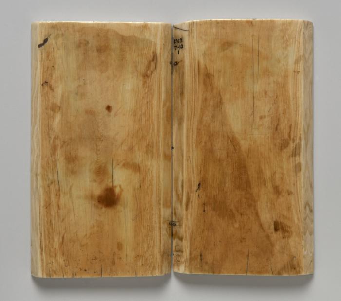 Diptych, 2 registers, 3 arches across (frise d'arcatures) (Back)