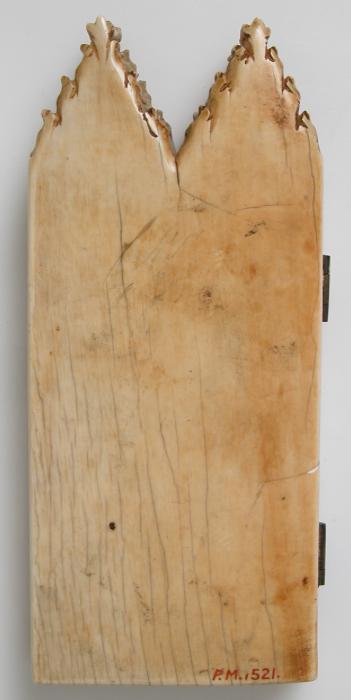 Gabled diptych, 2 registers (colonnettes) (Back)