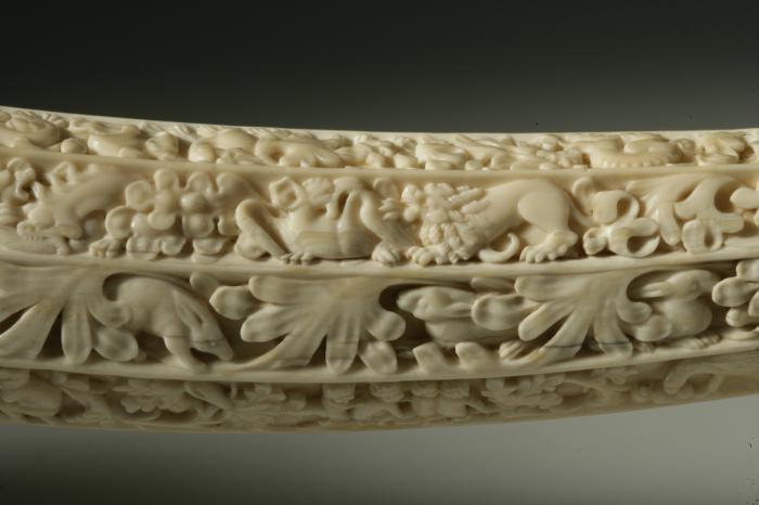 Hunting horn (oliphant) (Detail, side 2)