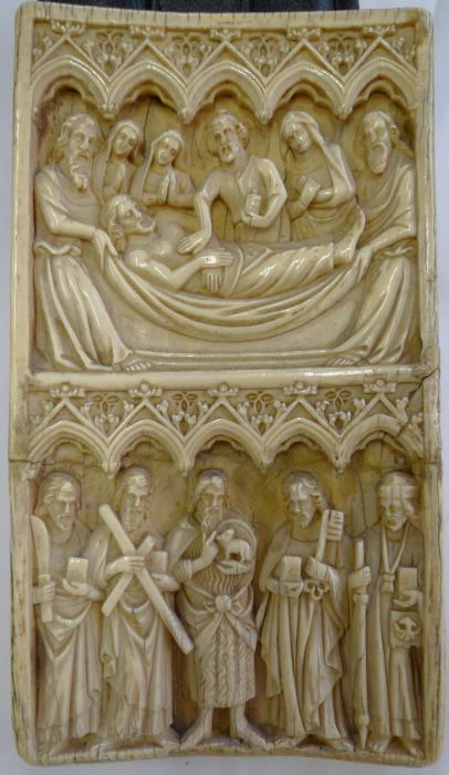 Panel, 2 registers, 5 arches across (frise d'arcatures) (Front)