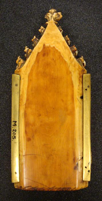 Gabled triptych (tabernacle) (Back)