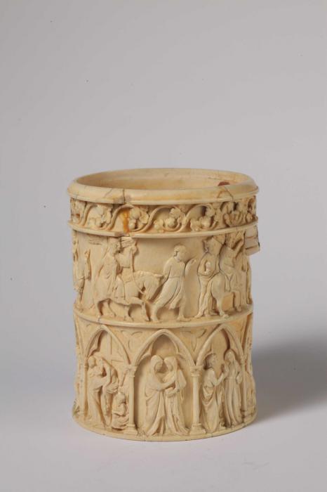 Pyxis, 2 registers, with arches (pyxide; frise d'arcatures; colonnettes) (Side)