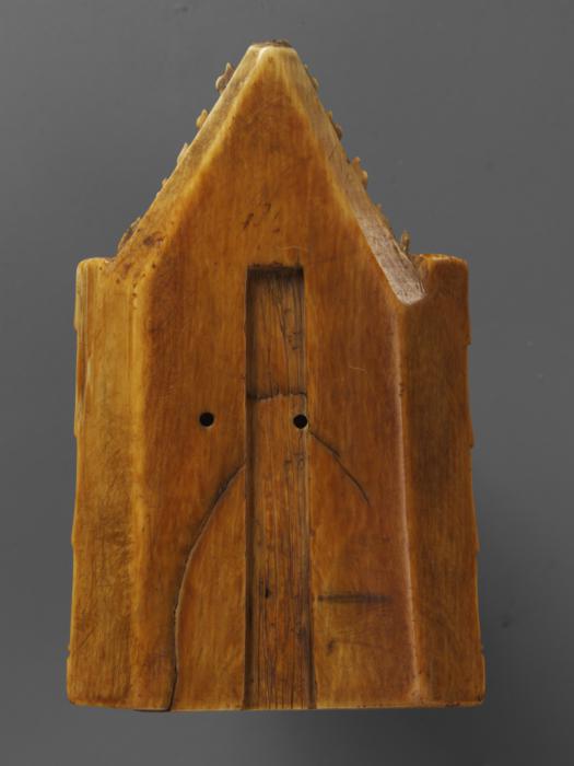 Gabled pax, 1 register, 1 arch across (baiser de paix) (Back)