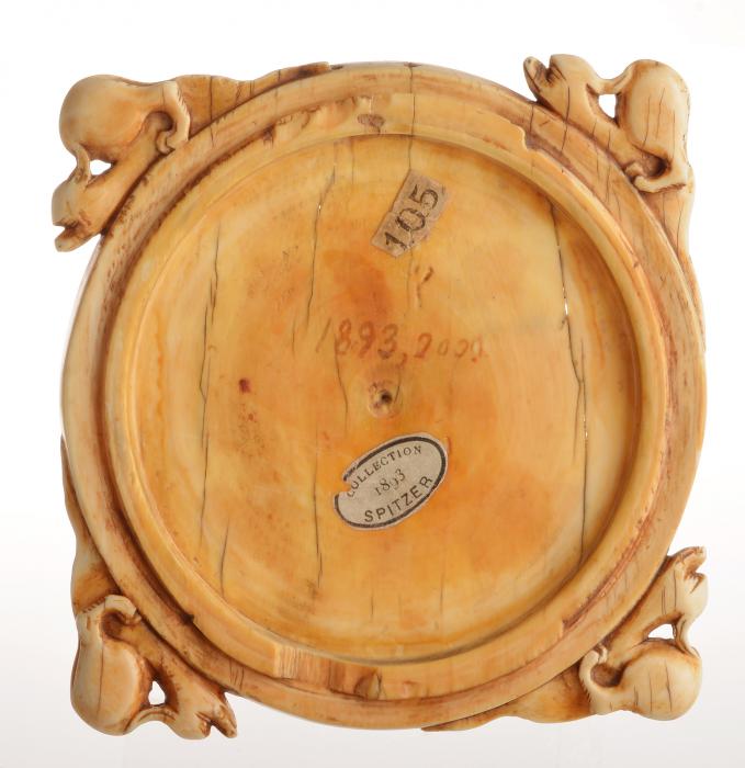 Mirror case, frame of 8 lobes (valve de miroir) (Back)