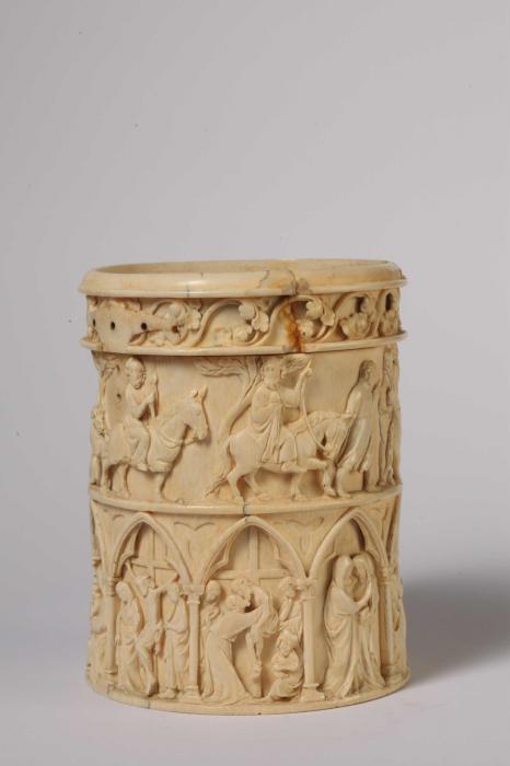 Pyxis, 2 registers, with arches (pyxide; frise d'arcatures; colonnettes) (Side)