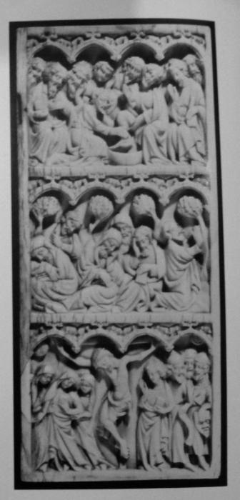 Wing, right (part of a diptych), 3 registers, 4 arches across (Front)