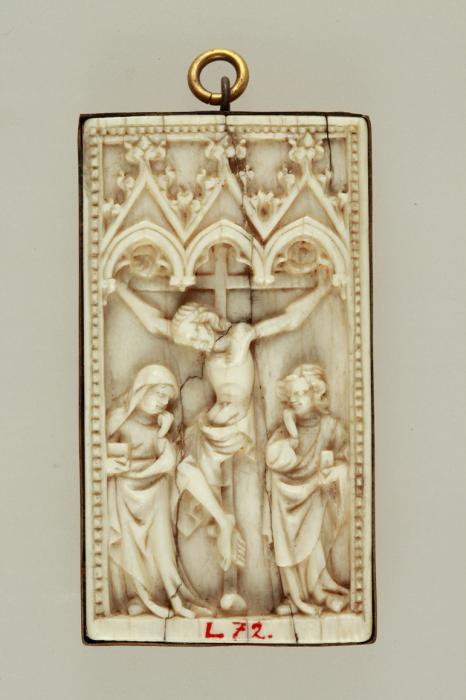 Panel, 1 register, 3 arches across (plaquette; frise d'arcatures) (Front)