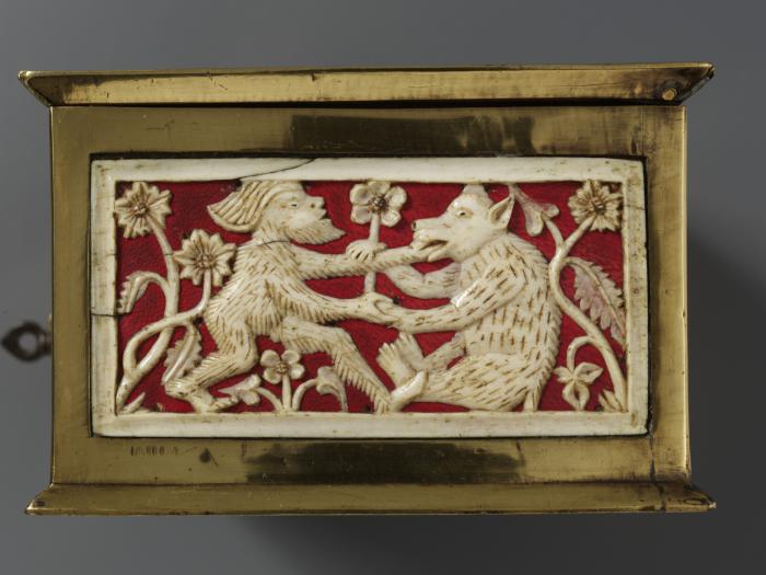 Casket (coffret), with openwork panels (plaques ajourées) (End, right)