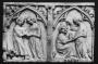 Panel (fragment of a casket), 1 register, 2 arches across (coffret; frise d'arcatures) (Front)