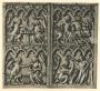 Writing tablets, 2 registers, 4 arches across (frise d'arcatures; tablettes à écrire) (Front)