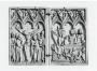 Writing tablets, 1 register, 3 arches across (frise d'arcatures; plaquettes); reused as a diptych (Front)
