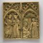 Diptych, 1 register, 1 arch across (plaquettes; colonnettes) (Front)