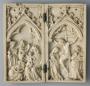 Diptych, 1 register, 1 arch across (plaquette) (Front)