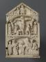 Centre panel (part of a gabled triptych), 3 registers, 1 arch across (plaquette) (Centre panel)