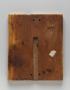 Pax, 1 register, 1 ogee arch across (plaquette; baiser de paix) (Back)