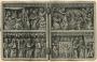 Diptych, 2 registers, bands of rosettes (décor de roses) (Front)