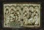 Diptych, 1 register, 3 arches across (frise d'arcatures; plaquettes) (Front)