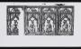 Openwork panel (part of a casket), 1 register, 2 arches across (plaque ajourée) (Front, panels as arranged on acquisition)