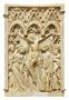 Panel (possibly fragment of a diptych; wing, left), 1 register, 3 arches across (frise d'arcatures; plaquette) (Front)