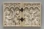 Diptych, 1 register, 3 arches across (plaquettes; frise d'arcatures) (Front)