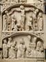 Centre panel (part of a gabled triptych), 3 registers, 1 arch across (plaquette) (Front, detaio)