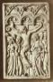 Panel (possibly a writing tablet), 1 register, 3 arches across (frise d'arcatures; plaquette; tablette à écrire); possibly reused as a pax (baiser de paix) (Front)