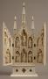 Gabled triptych, 2 registers (colonnettes; frise d'arcatures) (Front, open)