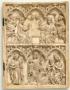 Wing, right (fragment of a diptych), 2 registers, 3 arches across (frise d'arcatures) (Front)