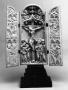 Triptych, 1 and 2 registers, 1 and 2 arches across (tabernacle; frise d'arcatures) (Front)